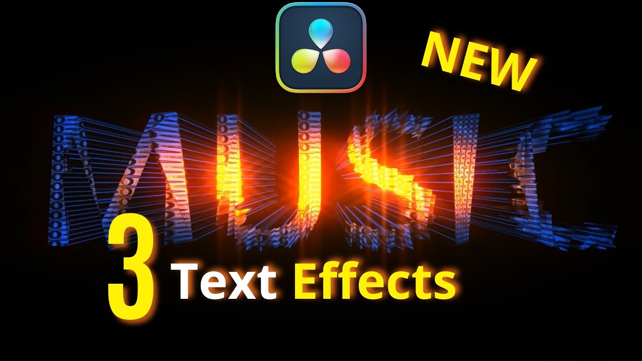 3 Brand New Davinci Resolve Text Effects | Fusion