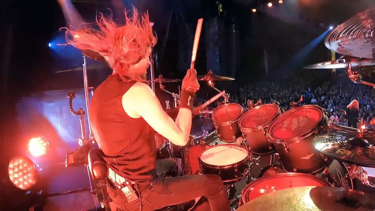 Megadeth Drummer Dirk Verbeuren Performs 