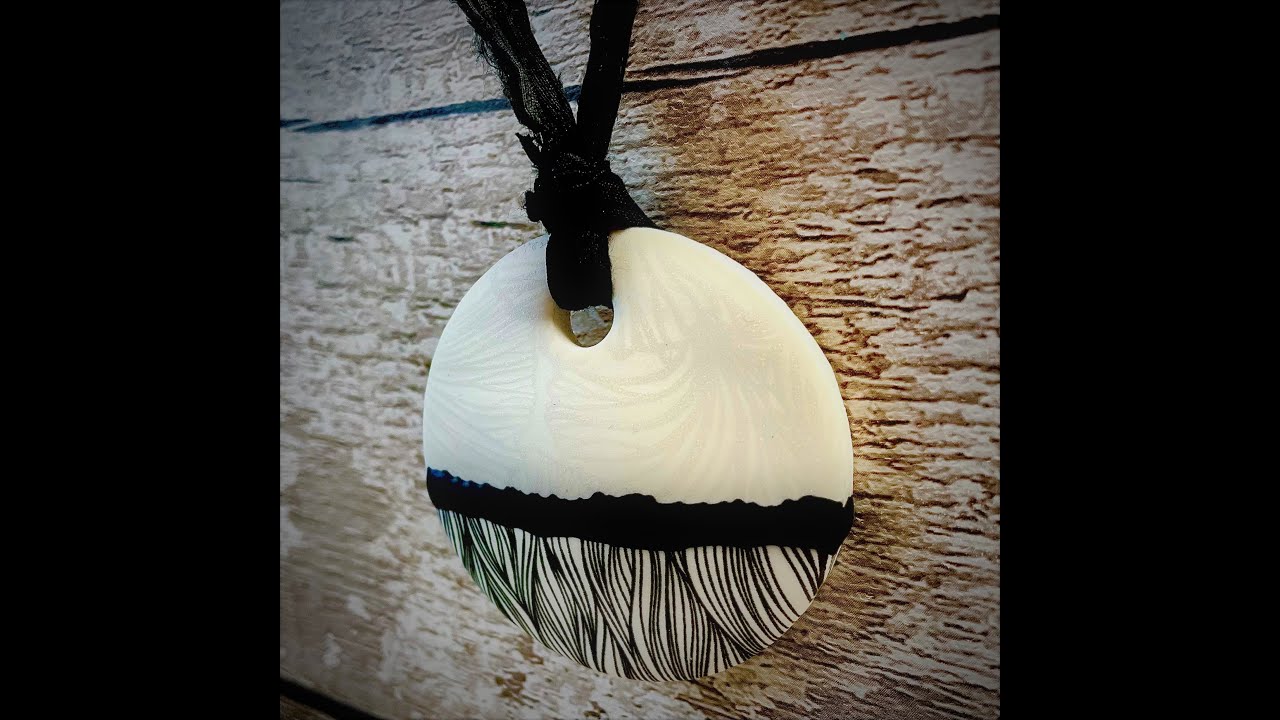 Stencilled Pendants with Liquid Clay