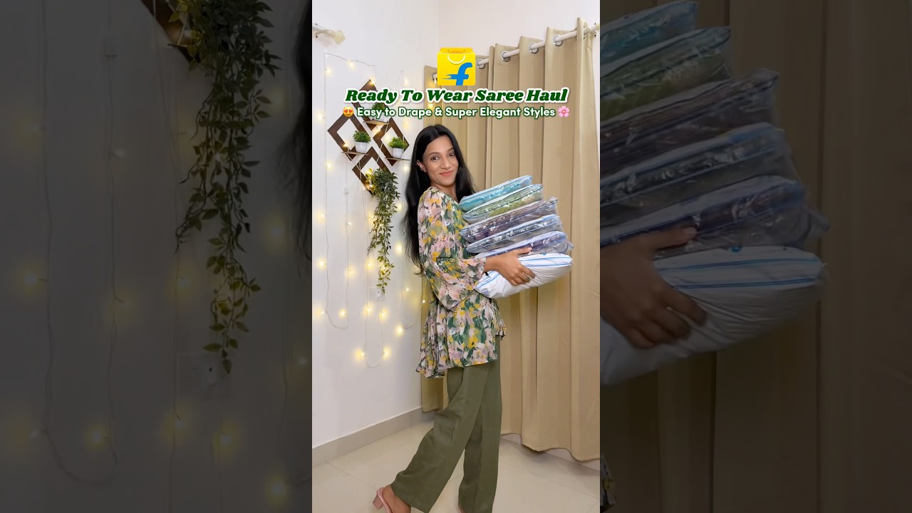 😳 Flipkart Saree Haul 😍 Beautiful sarees for every occasion! #sareehaul #ootd #FestiveWithShorts