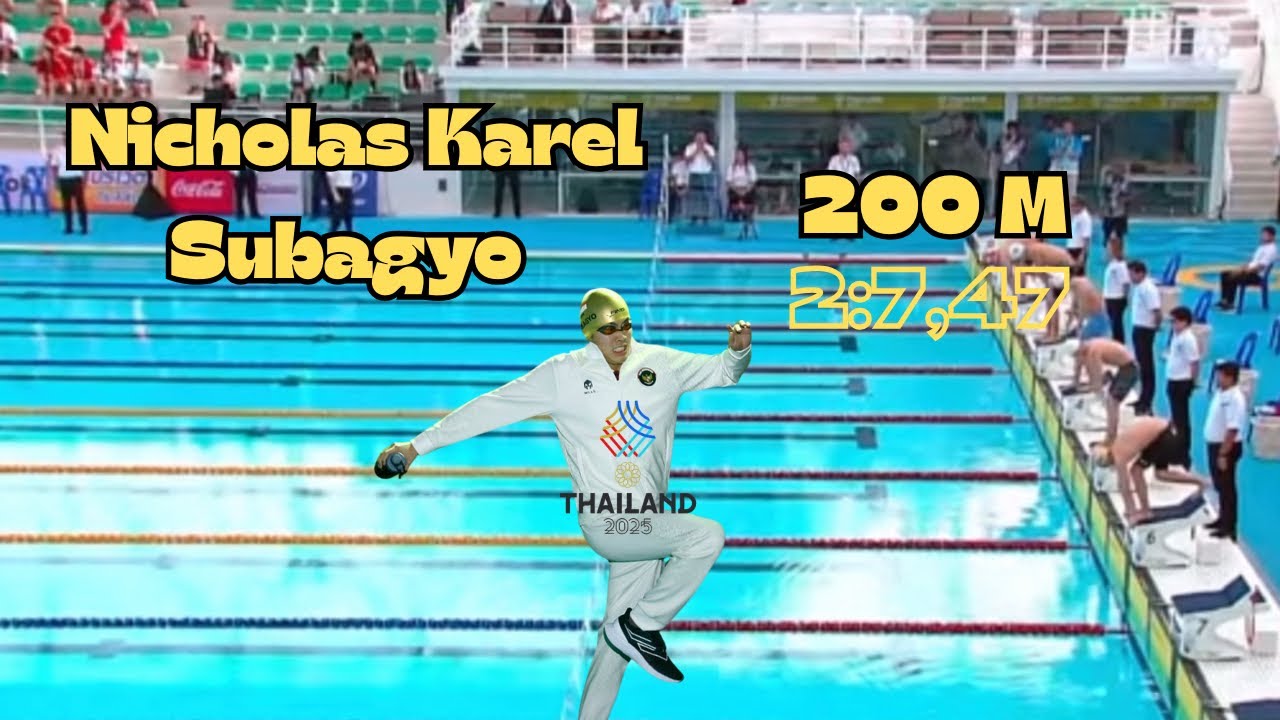 Renang Sea Games 2025 | Gaya Ganti 200 M Putra Nicholas Karel Subagyo 
