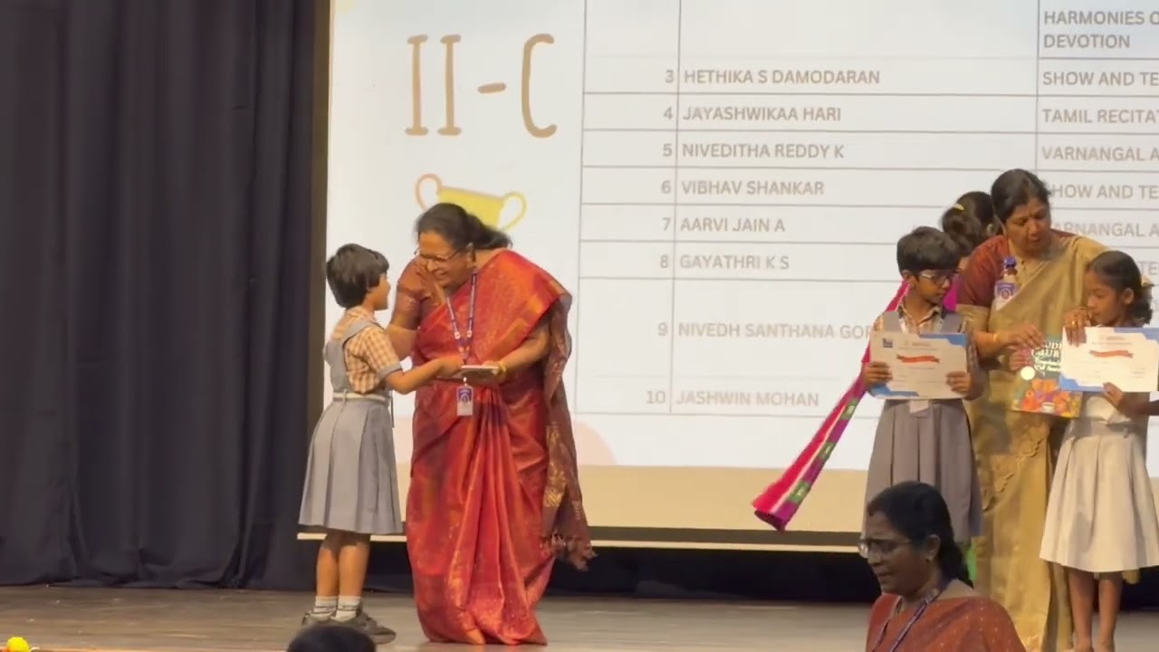 Congratulations Baby👏🏻 won first prize🏅🏆 in Tamil Recitation 👍🙌😍🥰
