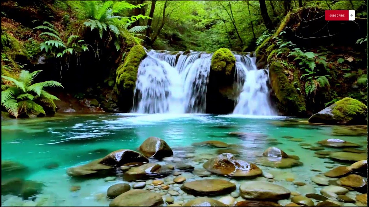 Gentle Forest River & Soft Piano Music for Deep Sleep | 10 Hours
