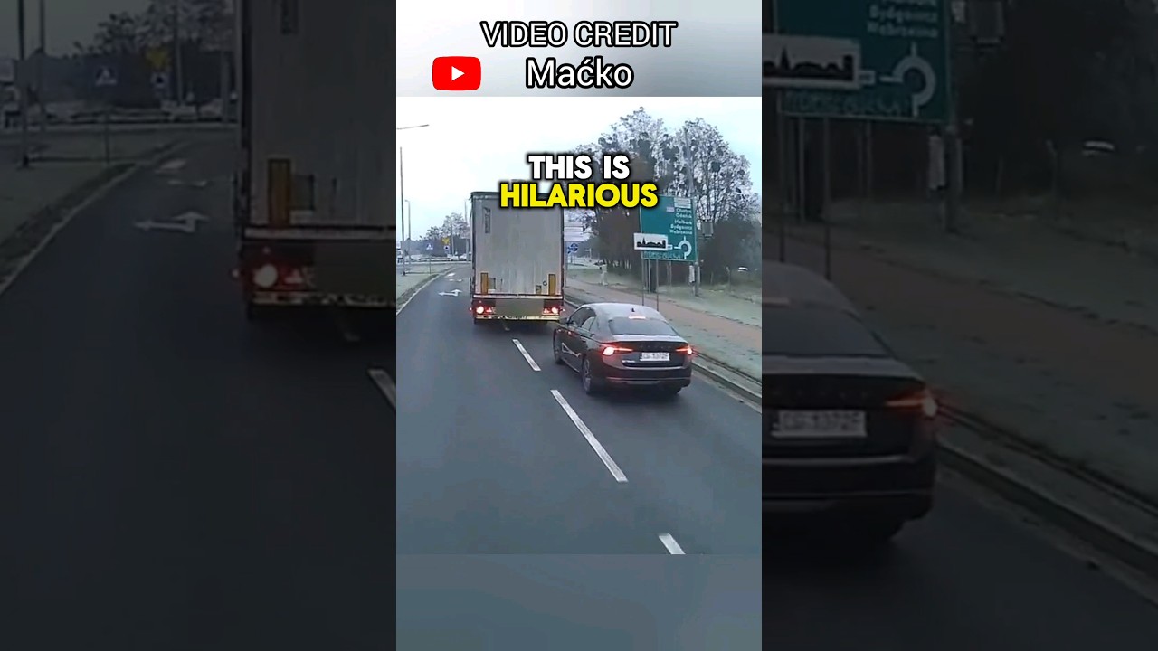 Road Rager Gets Taught A Lesson For Brake Checking