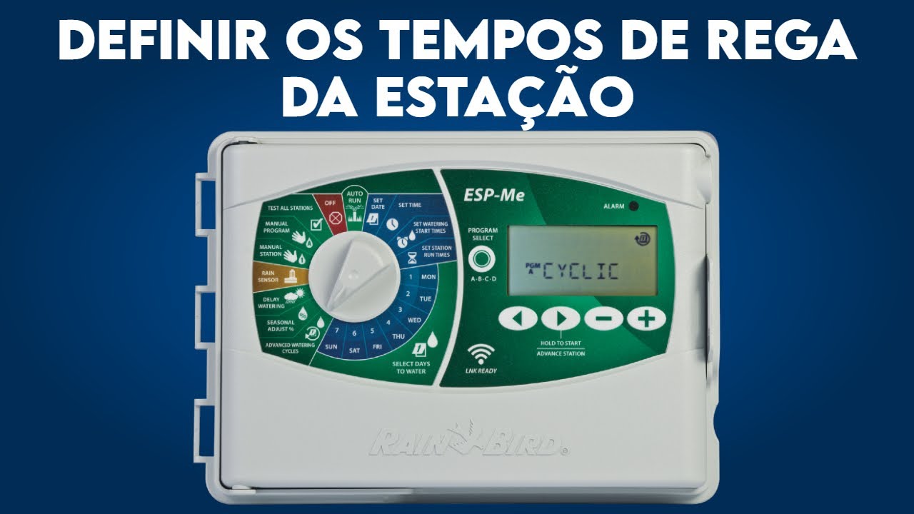 Descubra como Definir os tempos de irrigação de cada setor do Controlador ESP Me Rain Bird