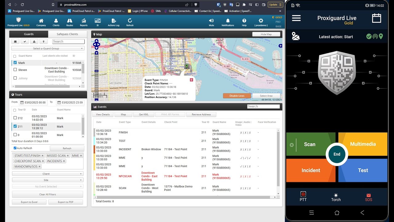 Proxiguard live Demo Video