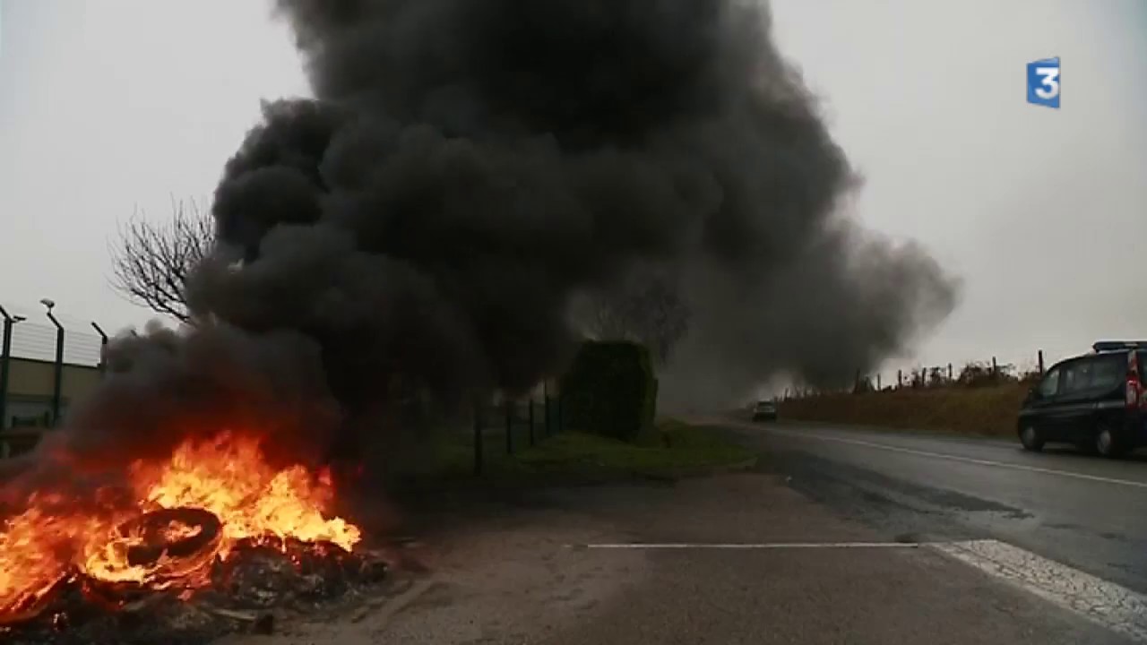 Conflit et blocage  à la prison d'Uzerche en Corrèze ce 22 01 2018