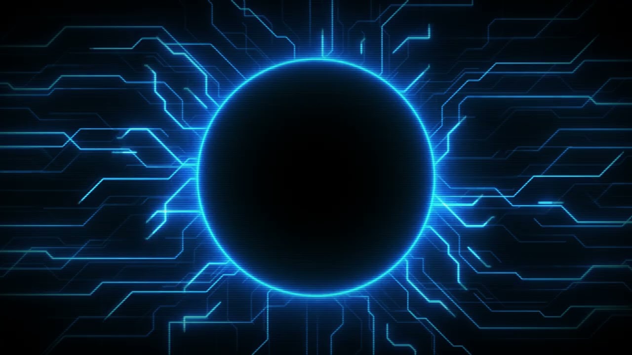 🔵 Infinity Loops HD | Futuristic Circuit Light Effect | Tech Background Animation HD