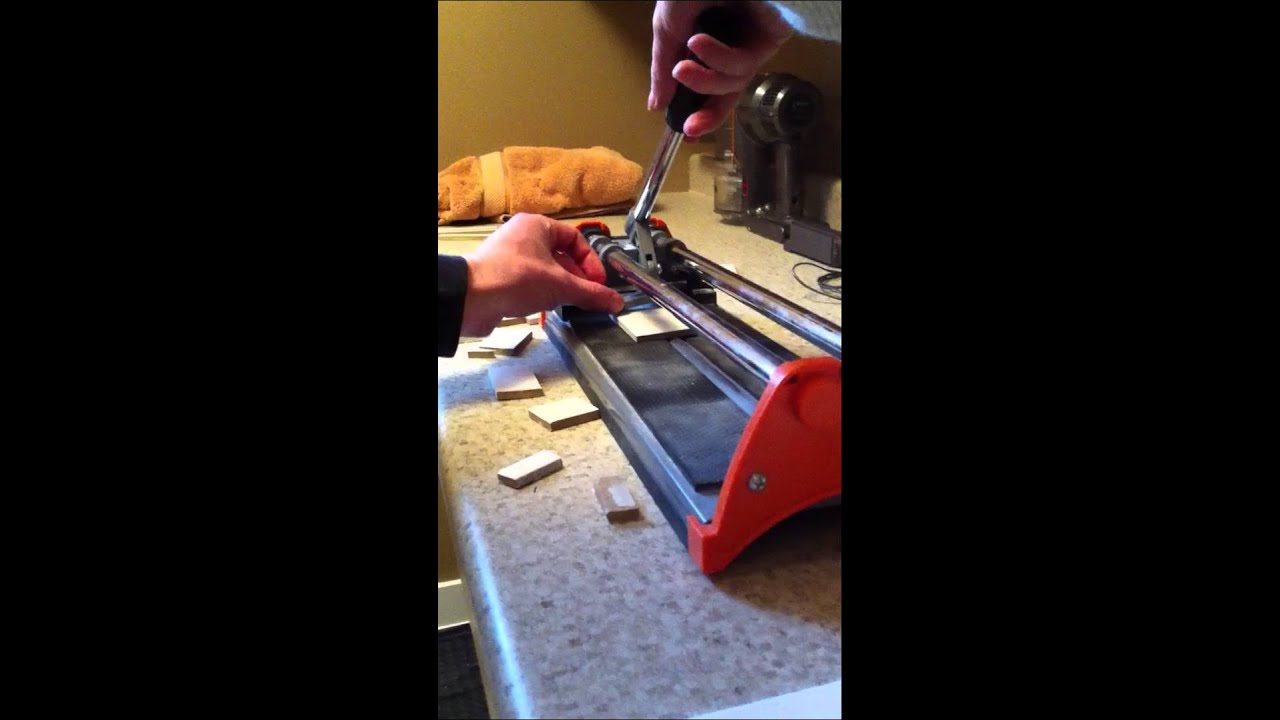 How to Cut a Long, Thin tile without Snapping It