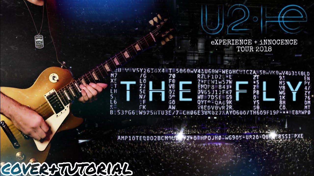 U2 - The Fly (Guitar Cover + Tutorial) Live The Sphere Berlin 2018 Free Backing Track Line 6 Helix