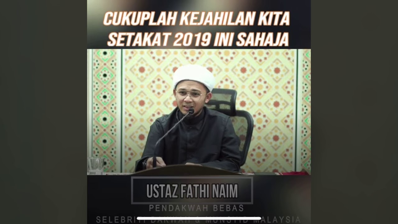 Didiklah Anak Isteri Taat Kepada Allah - Ustaz Fathi Naim
