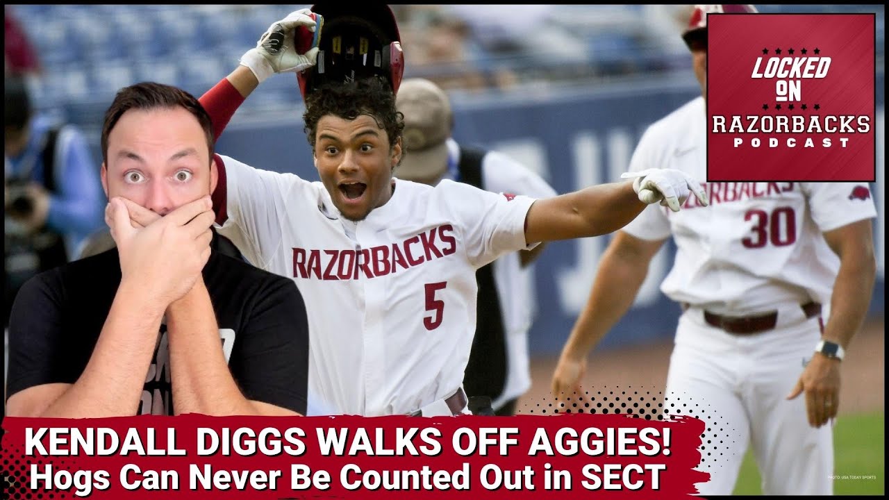 KENDALL DIGGS WALKS OFF TEXAS A&M IN EXTRA INNINGS! - Razorback Baseball