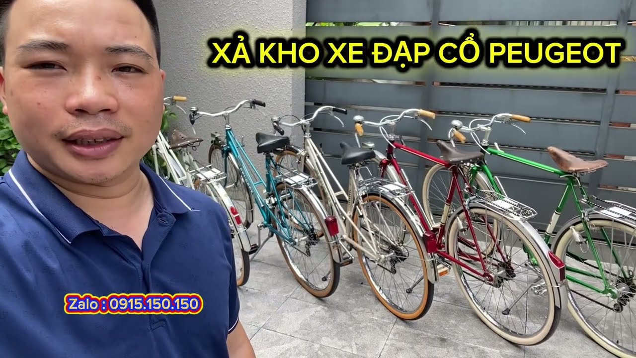 XẢ KHO 5 chiếc xe đạp Peugeot Pháp xịn giá không thể tốt hơn || Xe đạp Pháp cổ Peugeot 0915.150.150 