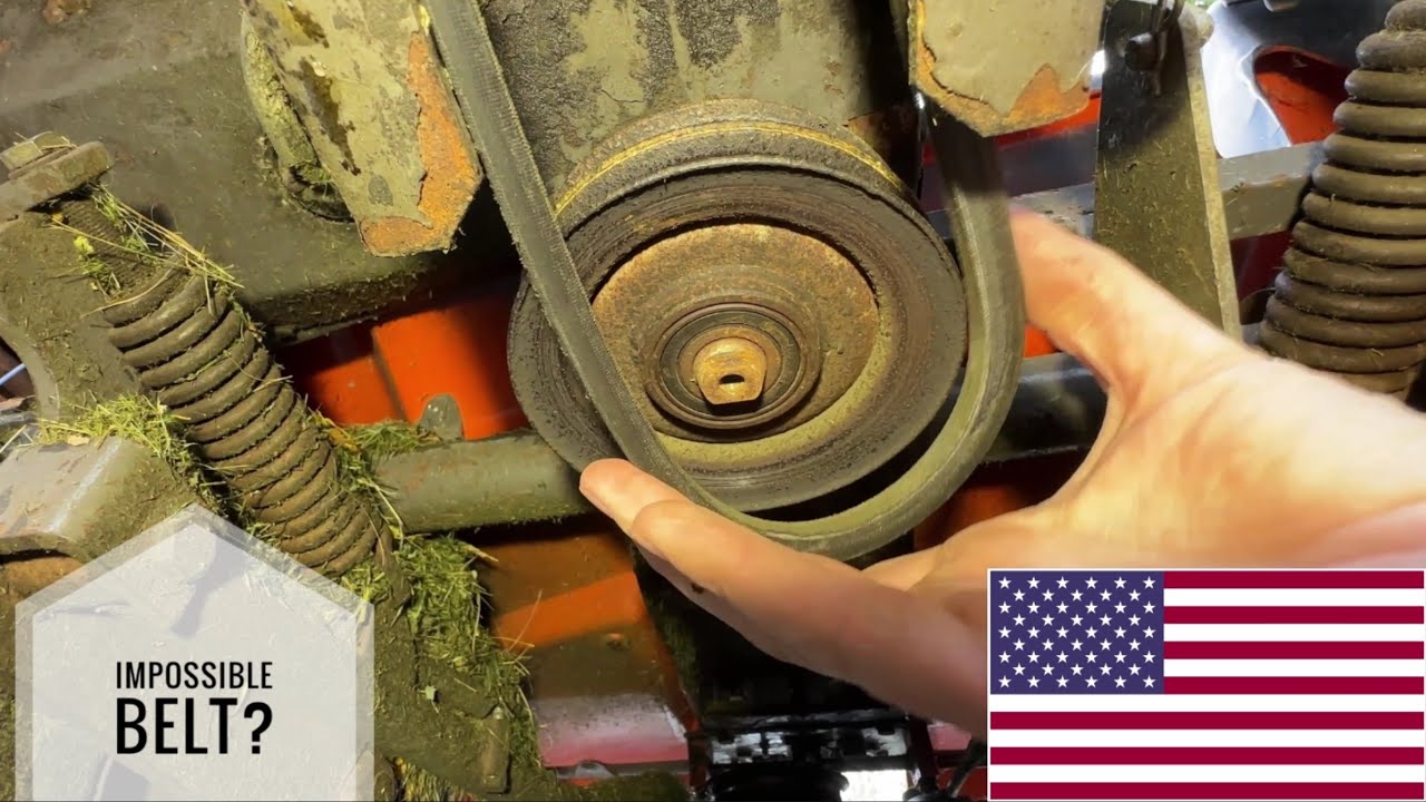 How to change the “impossible” belt on Husqvarna Rider, step by step instructions
