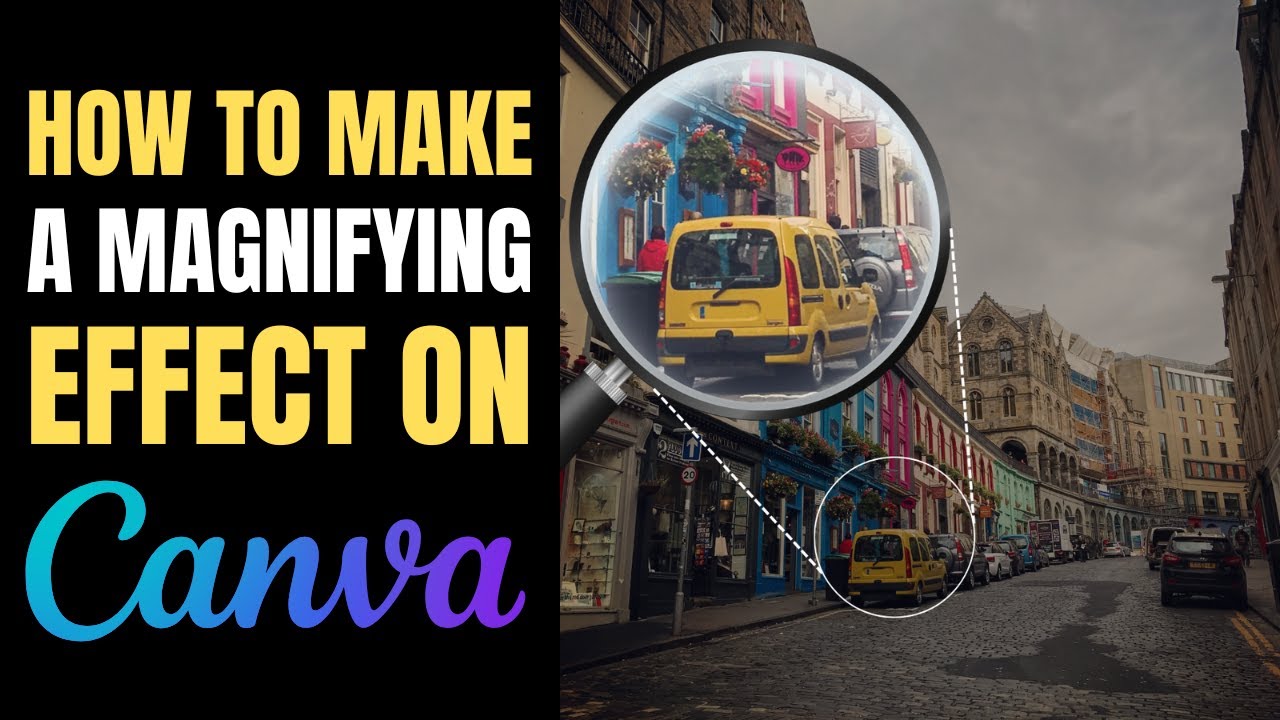 How to make a MAGNIFYING effect on Canva | Realistic ZOOM Effect! (Beginner Friendly!)