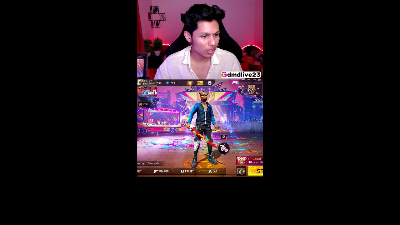 CSR PUSH TO REGION 999+⭐🚀GO FOR 100K 🔥😎🖥#shortlive #shortfeed #freefirelive #fflive