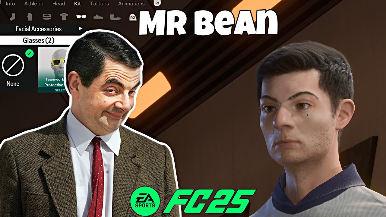 EA FC25 MR BEAN FACE - PRO CLUBS FACE TUTORIAL - LOOK ALIKE