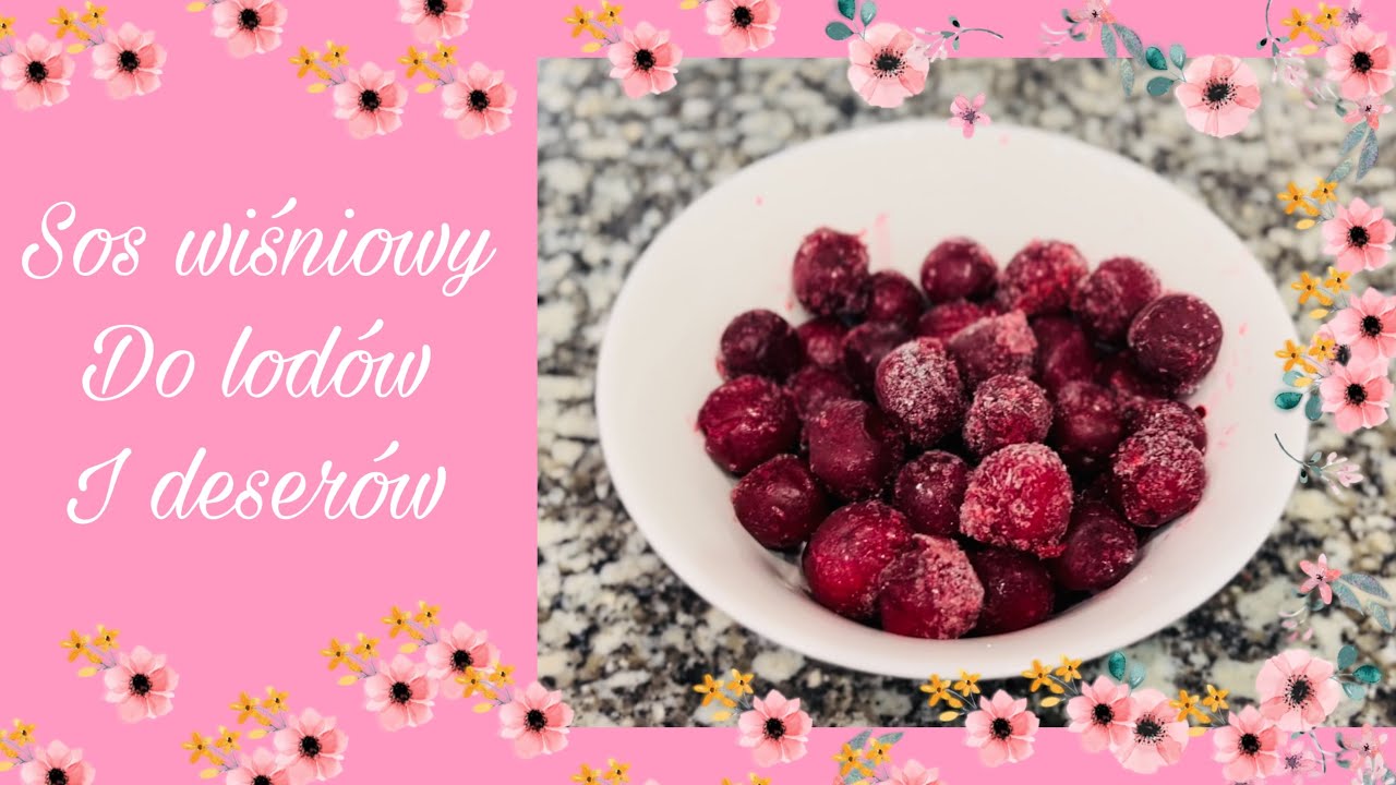 Sos wiśniowy do lodów i deserów 🇪🇸Salsa de cereza para helados y postres
