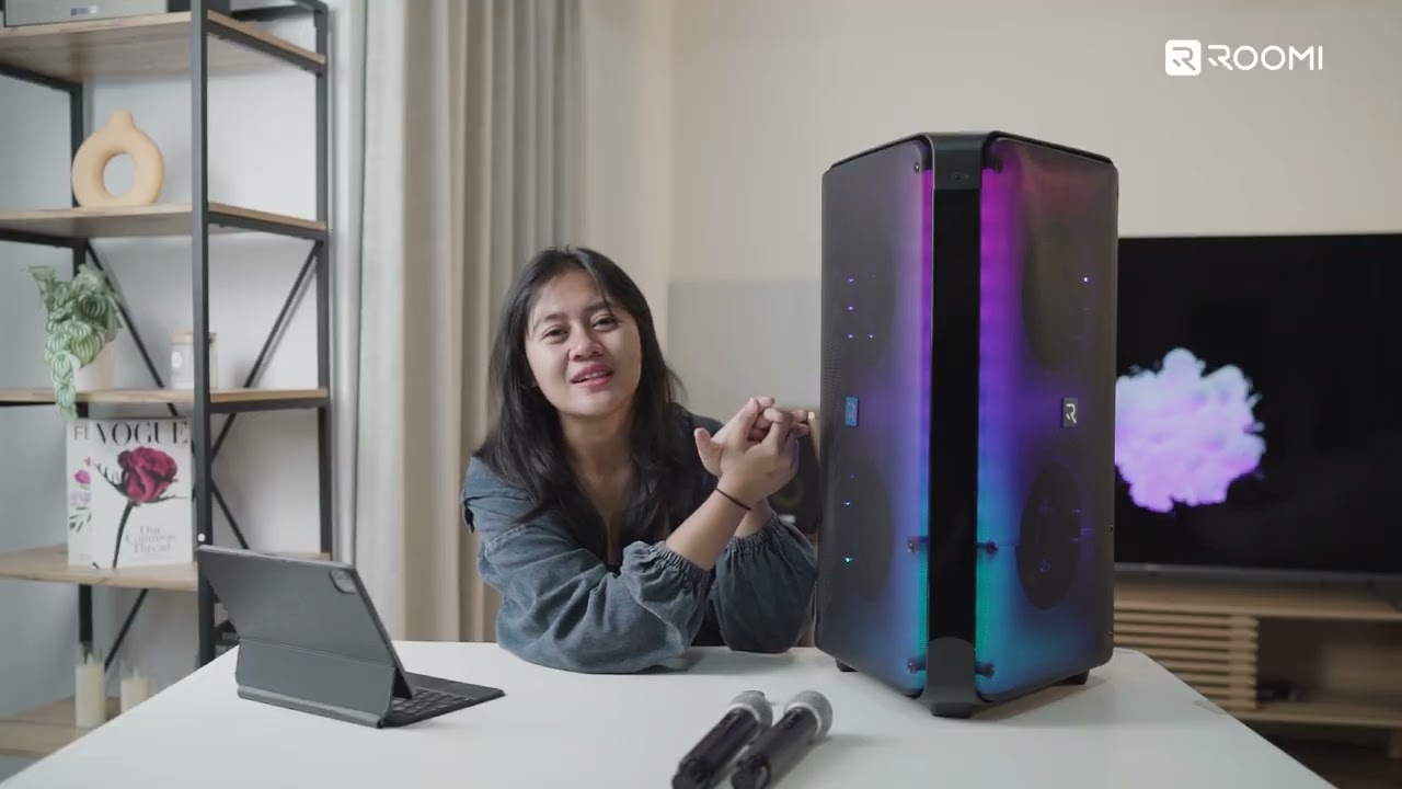 Speaker Karaoke dengan 4x Sound Power & 2-Sided Audio 🔥 | ROOMI PARTYBOX 8” DOUBLE