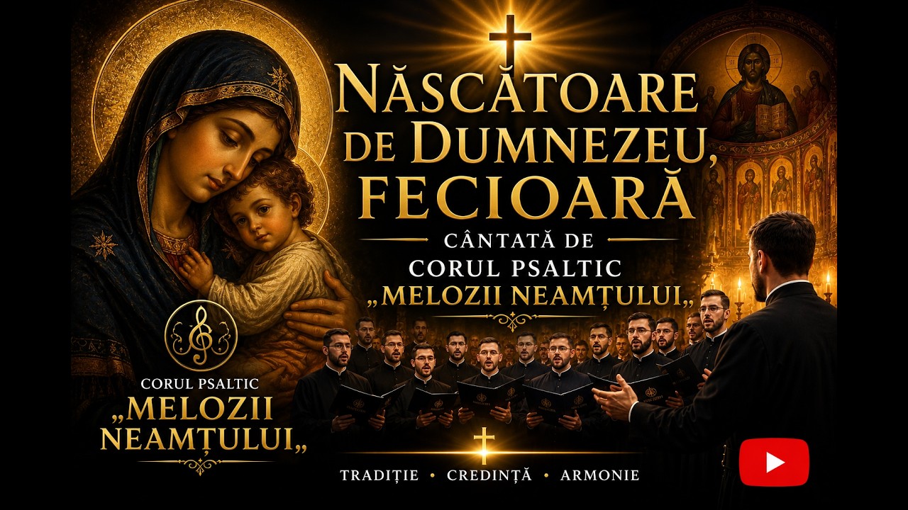 Corul psaltic „Melozii Neamțului,,  -  Născătoare de Dumnezeu, fecioară