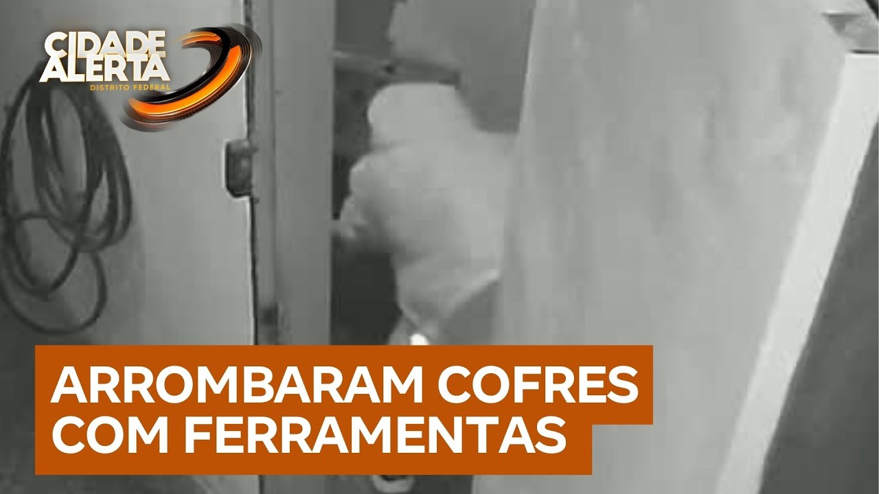 Câmeras registram arrombamento a lotérica no DF que deixou prejuízo de R$ 20 mil | Cidade Alerta DF