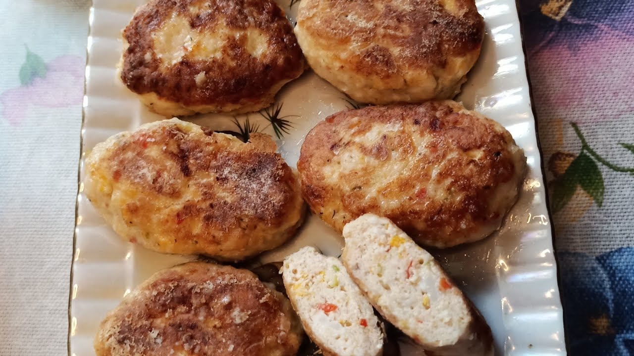 Котлеты из индейки с овощами