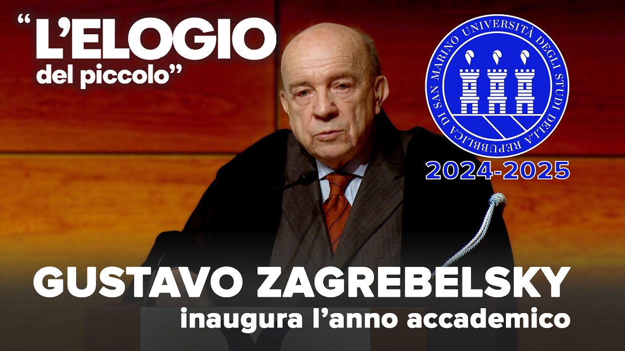 Università di San Marino: Gustavo Zagrebelsky inaugura l'anno accademico 2024-2025