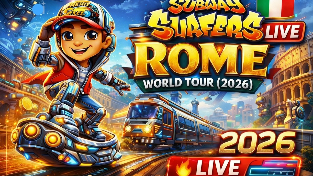 🔴 🇮🇹 Subway Surfers Rome World Tour (2026) 🔥 LIVE