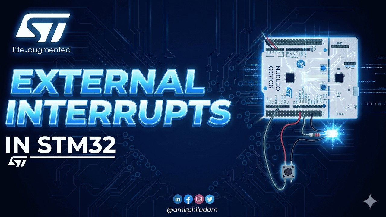 EXTERNAL INTERRUPTS IN STM32 EXPLAINED|THEORY + IMPLEMENTATION ON STM32CUBEIDE