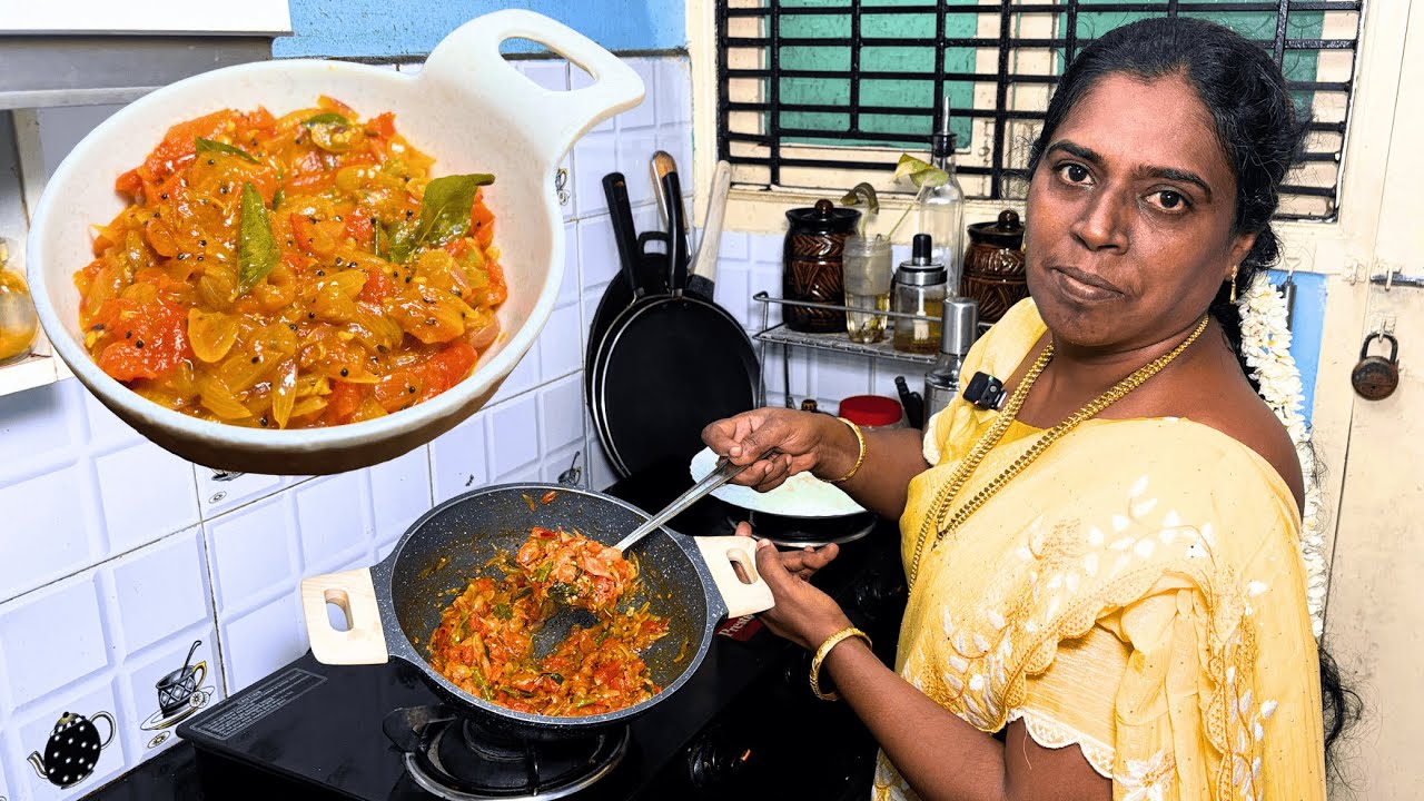 சுவையை அள்ளி தரும் எங்க ஊர் Special தக்காளி பச்சடி - Tirunelveli Thakkali Pachadi Recipe In Tamil