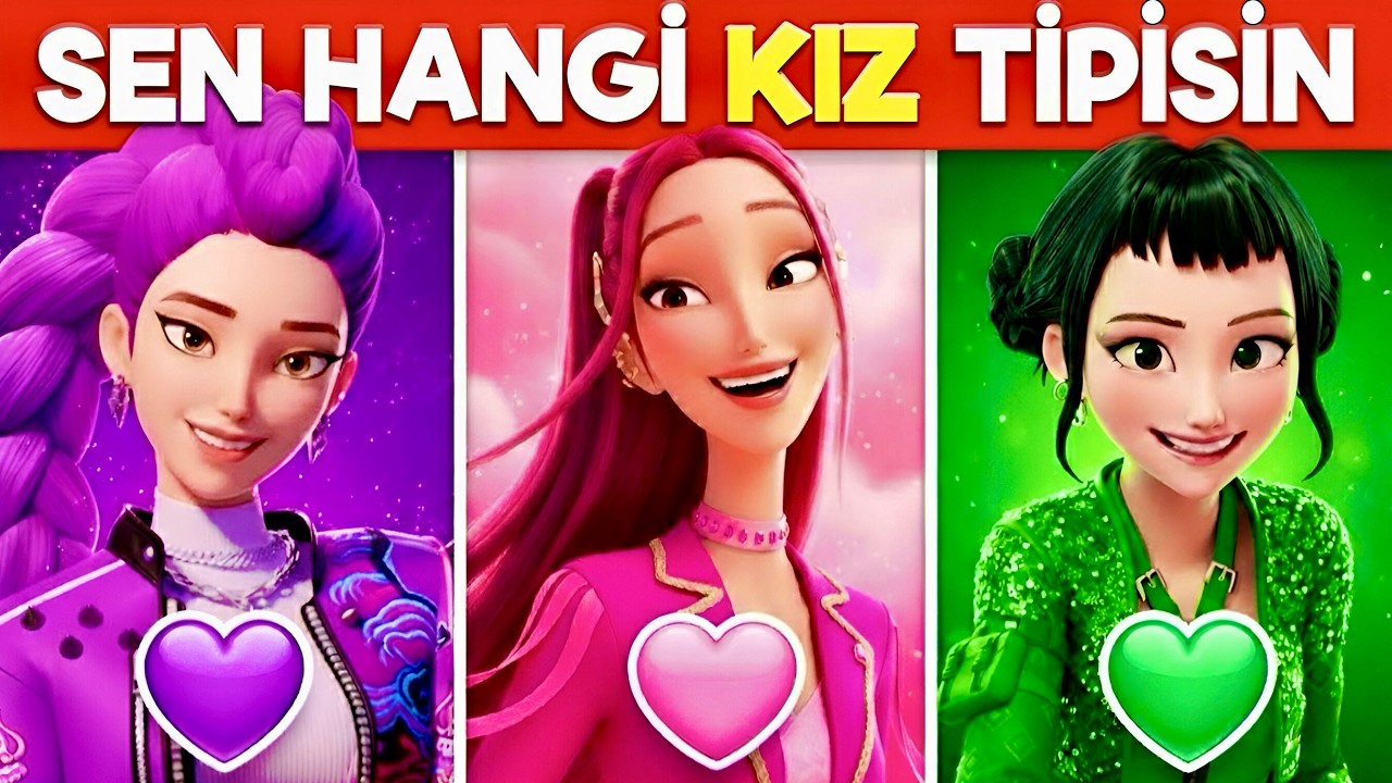 Sen Hangi Kız Tipisin? 💜 Rumi 🩷 Mira 💚 Zoey Karakter Testi! Akıl Küpü Quiz🧠