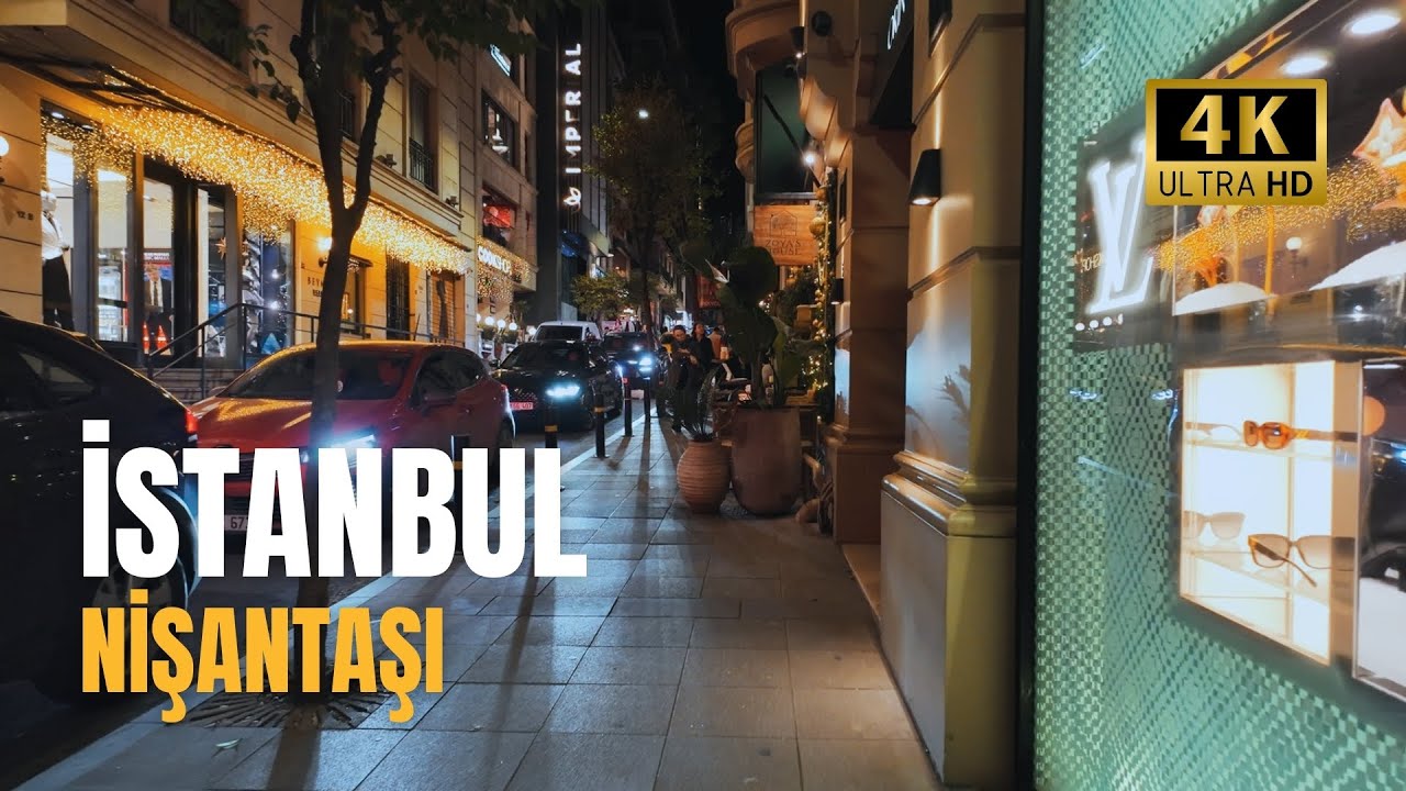 Istanbul Nisantasi : New Year Atmosphere & Luxury Shopping - 4K 60p | Turkey