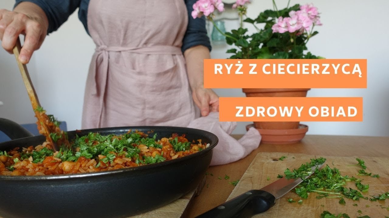 Zdrowy obiad - Ryż z ciecierzycą i marchewką - przepis Dom z duszą