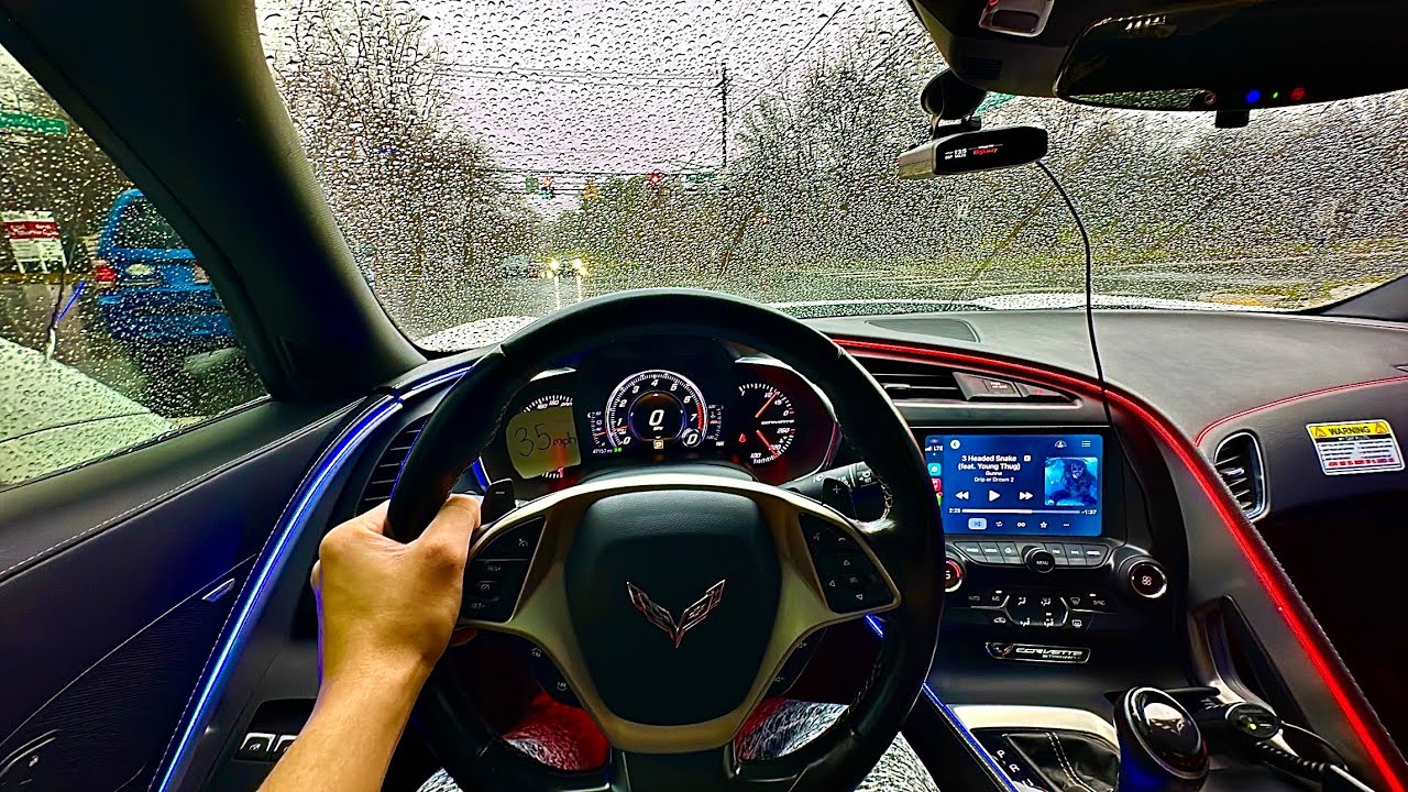 c7 Corvette RAINY DAY POV