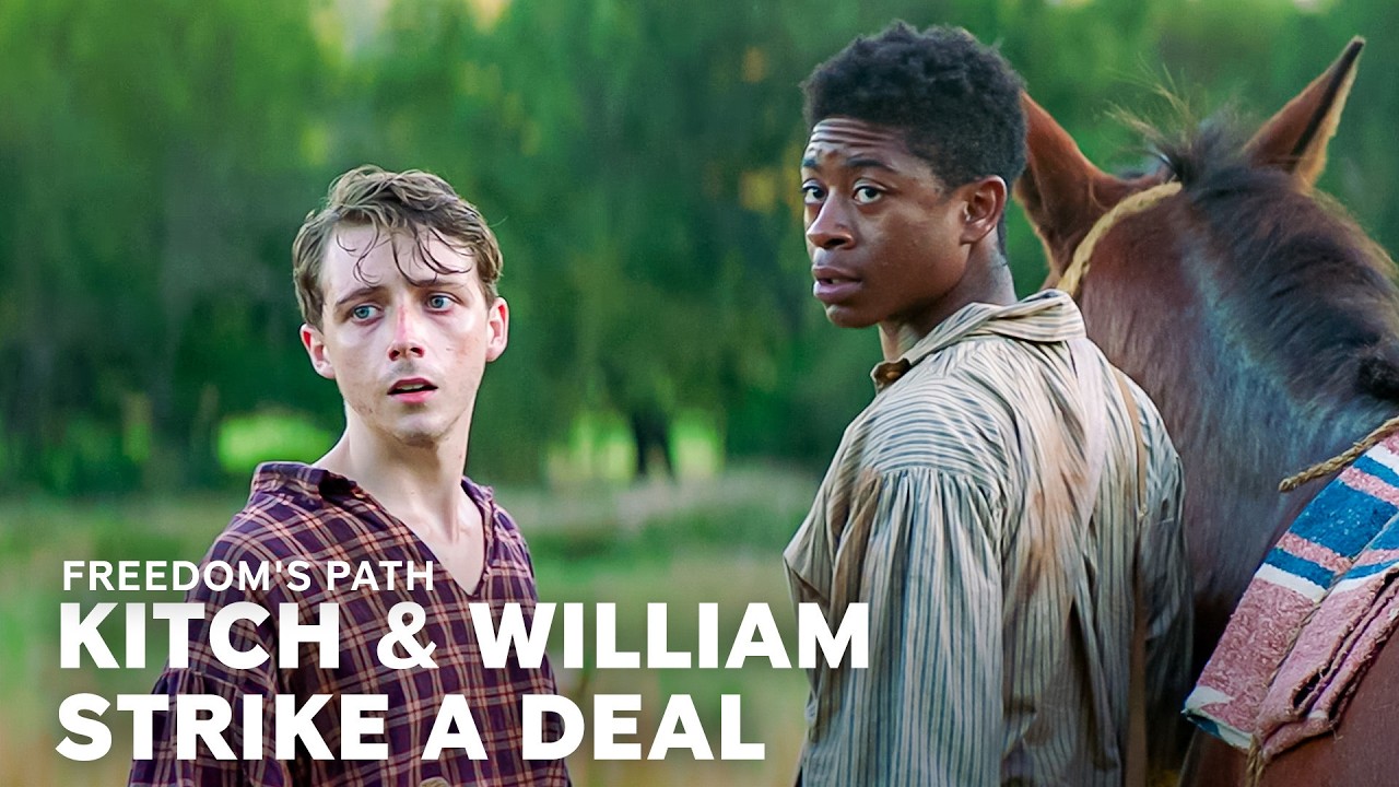William Teaches Kitch How To Swim | Freedom&rsquo;s Path | Paramount+