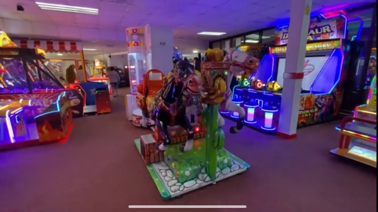 Ital resina double pony horse kiddie ride