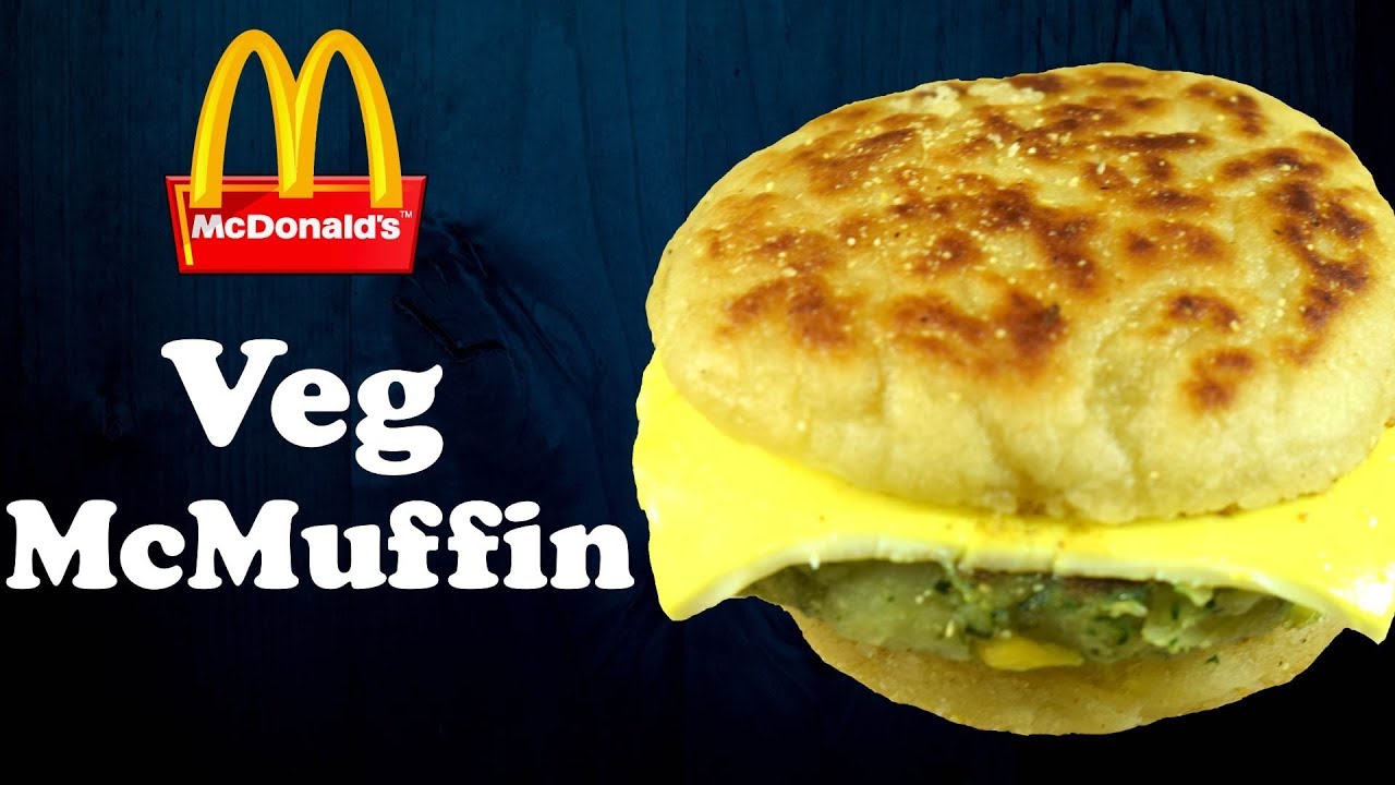 Make Veg McMuffin like McDonald's at home| Eggless English muffins recipe| Yummylicious