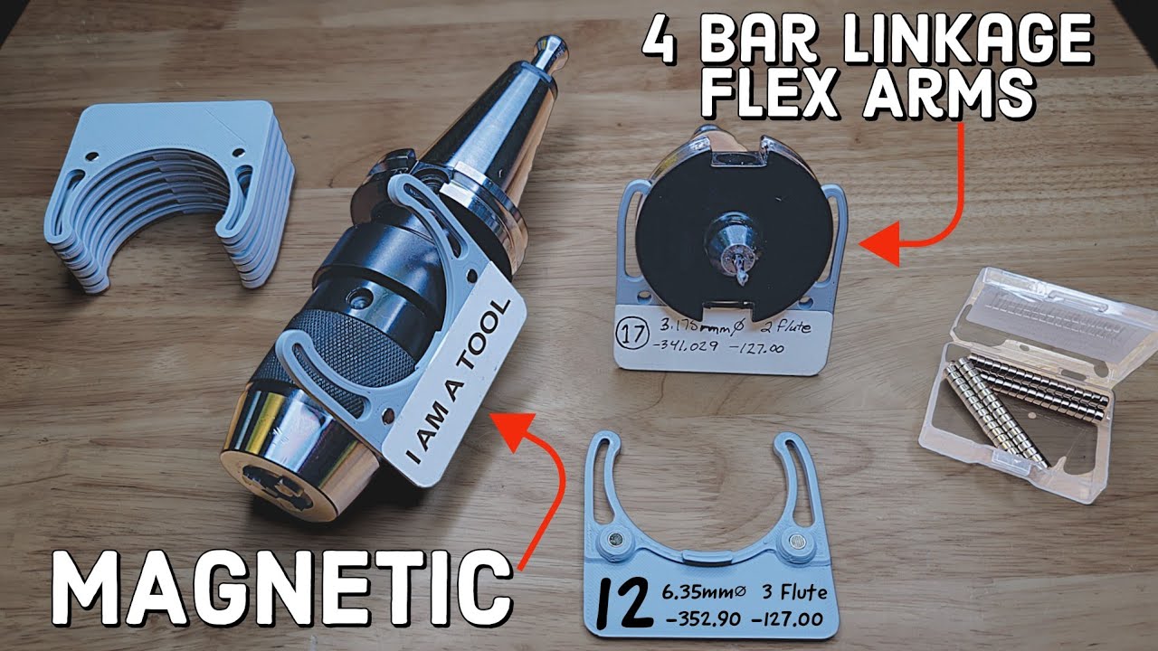 I Made A Better CNC Tool Tag (3D Printed) | For CAT40 CNC Milling Machine Tool Holder + Magnetic