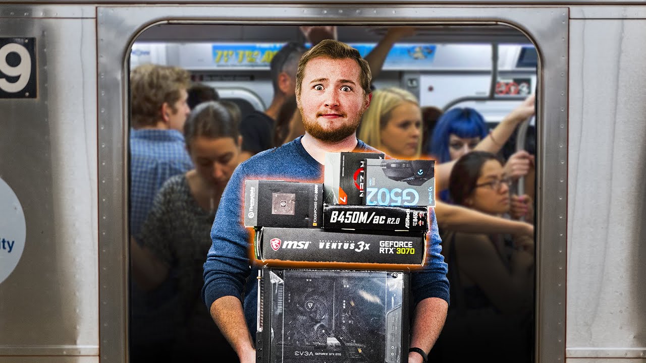 I built a gaming computer on the NYC Subway!