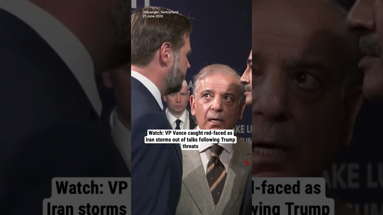 Watch: VP Vance caught red-faced as Iran storms out of talks following Trump threats