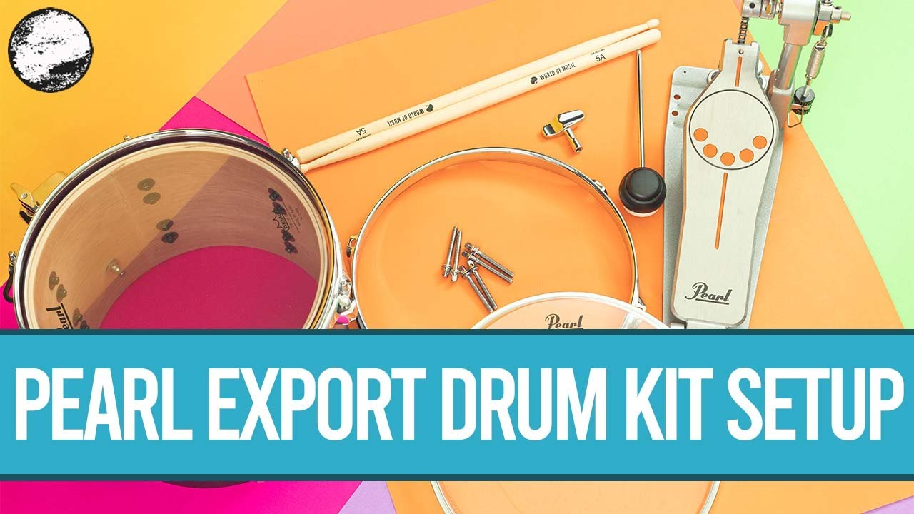 Pearl Export Drum Kit Unboxing and Setup