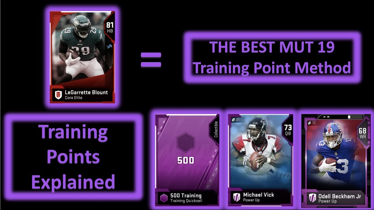 Madden 19 - THE BEST Way To Get Training Points In MUT 19
