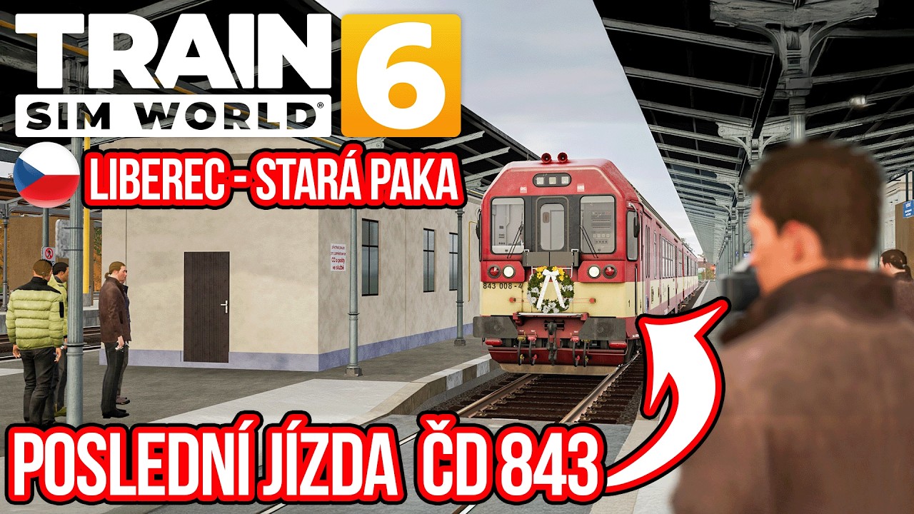 POSLEDNÍ JÍZDA ČD 843 NA ČESKÉ TRATI LIBEREC - STARÁ PAKA! | Train Sim World 6 #03