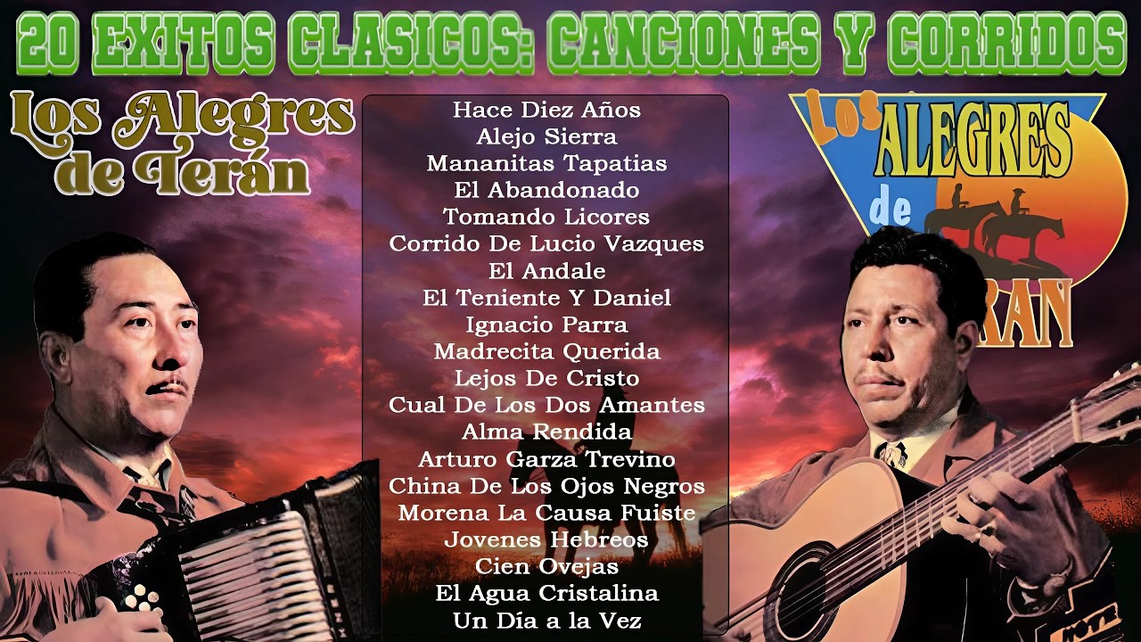 Los Alegres de Teran 36 Éxitos Norteños Clásicos 🎼 Corridos y Rancheras Viejitas