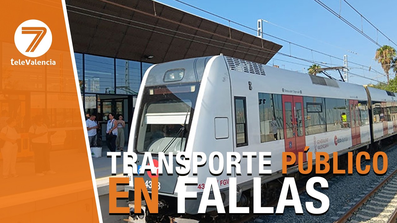 Metrovalencia y Metrobus ofrecerán 168 horas de servicio ininterrumpido durante las Fallas