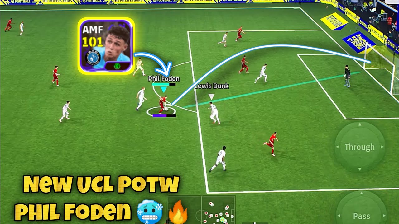New UCL POTW Phil Foden Dribbling King 👑 | eFootball Mobile 2026 