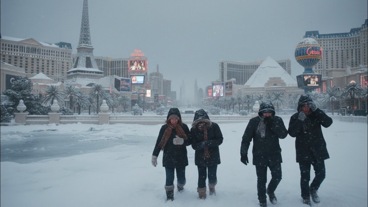 In the future, pollution will cause the entire world to freeze, and people will die from the cold