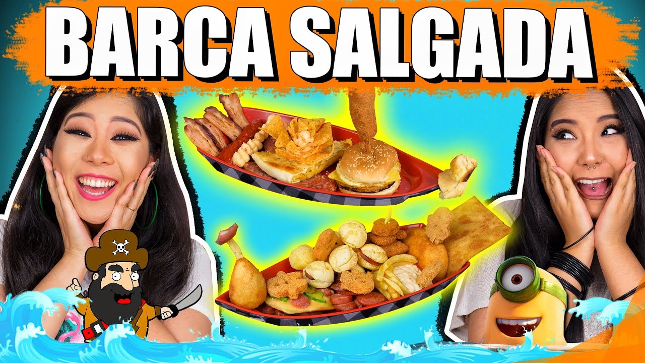 BARCA SALGADA CHALLENGE! - Desafio delicioso | Blog das irmãs