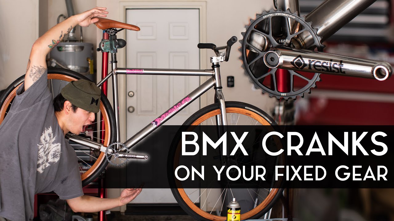 How To Install BMX CRANKS On Your Fixed Gear Bike