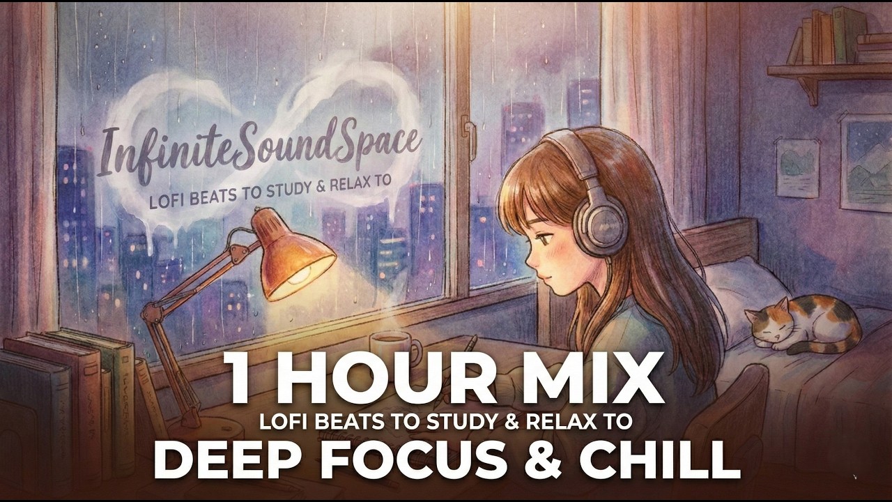 Deep Work Lofi: 1 Hour of Rainy Beats to Study and Relax